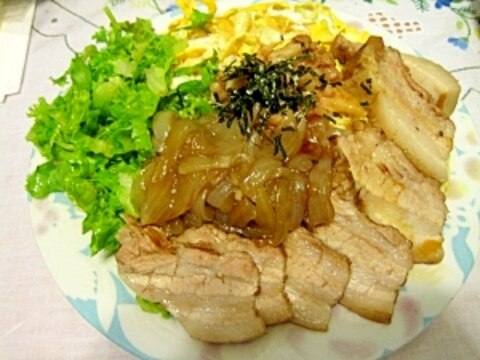 ＜パーティー風＞和風あっさり冷やしチャーシュー麵